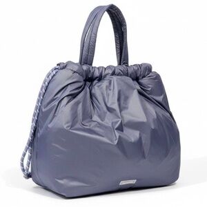 New with tags Wildfox puffy drawstring backpack/ gym bag Dark grey.